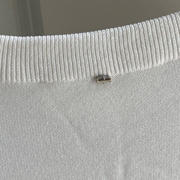 SPORTMAX by Max Mara Striped Knit Top Yellow & White Crewneck Size Medium - Picture 6 of 6